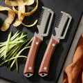 Transform Your Cooking Experience with the 2-Piece Premium 3-in-1 Kitchen Peeler – Heavy Duty Stainless Steel Multi-Tool with Ultra Sharp Vegetable Peeler, Julienne Shredder, and Convenient Bottle Opener!