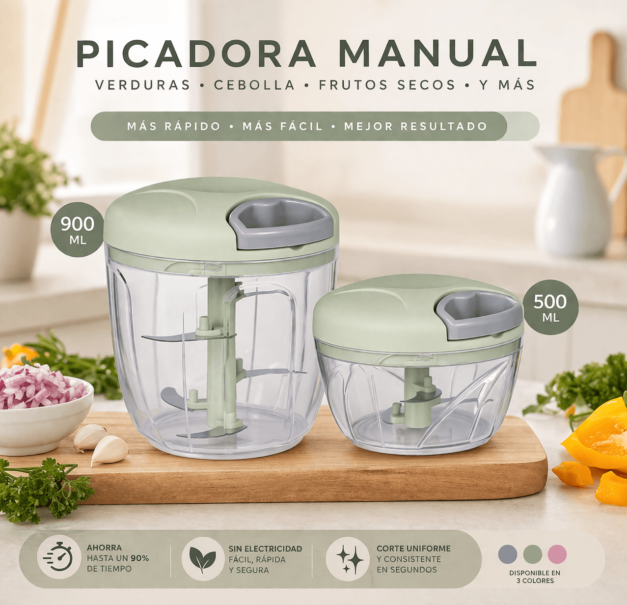 Picadora Manual de Verduras y Cebolla
